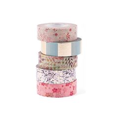 Rico Design Rico Washi Tape Set, Bouquet Sauvage 15 mm, Rolle 10 m, 5 Stk., FSC Mix
