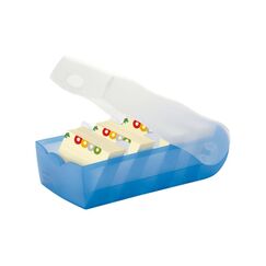 HAN Karteibox Croco A8, Blau