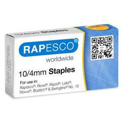 Rapesco Heftklammern Nr. 10, 20x1000 Stk N. 10, 10/4, Schenkellänge 4 mm