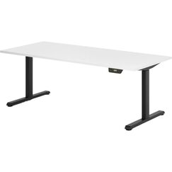 Actiforce Steelforce Eco 1050 schwarz KIT Gestell schwarz, Tischplatte weiss 80x160