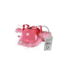 Out of the blue Trinkhelm pink mit Federn