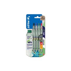 Pilot Kugelschreiber B2P Ecoball 1.0 mm, Mehrfarbig, 4 Stück