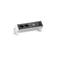 Bachmann DESK2 2xT13 1xUSB C/C 45W 0,2m INOX 45 W, 0.2 m