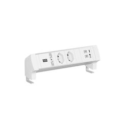 Bachmann DESK STYLE Steckdosenleiste 2xCH T13 1xUSB A/C 22W 2,0m T12, ws