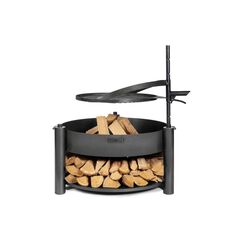 CookKing Feuerschale Montana X Inkl. Holzlager  88x88x110cm