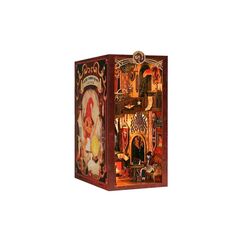 Cutebee Flame Common Room CNG-RK01 Book Nook, Holzbausatz, inkl. LED