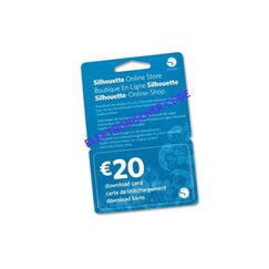 Silhouette Download Card EUR 20 elektronisches Guthaben
