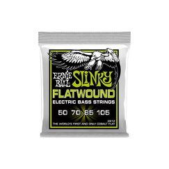 Ernie Ball 2812 Slinky Flatwound E-Bass Saitensatz, Regular 50-105,