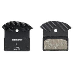 Shimano Bremsbeläge J05A Kunstharz mit Lamellen mit Feder und Sicherungsclip