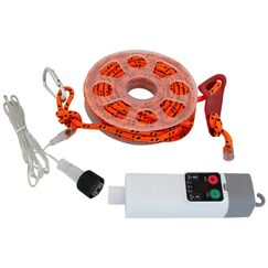 Eurotrail Deco-Abspannleinen mit Beleuchtung Wiederaufladbar Orange