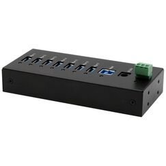 EXSYS EX-11247HMS, 7-Ports USB3.2gen1 HUB Schutz für Wand und DIN-Rail Montage