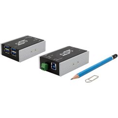 EXSYS EX-1181HMS-WT, 4x USB3.2, Metall HUB 15KV ESD Schutz, -40°C bis +85°C