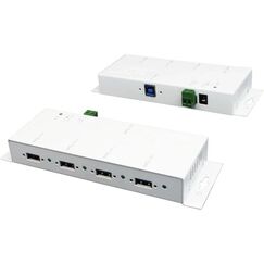 EXSYS EX-1183HMVS-2W, 4x USB3.2, Metall HUB 15KV ESD Schutz, weisses Gehäuse
