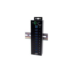 EXSYS EX-1580SHMVS, 10x USB3.2, managed HUB 15KV ESD, 10xUSB-C, Managed USB-Hub