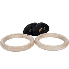 Fitcom Ringe / Turnringe Holz inkl. Straps