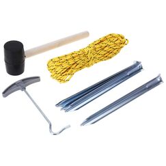 FTM Hering-Set 23cm 6 Stk., 1x Hammer, 1x Seil 20m, 1x Puller