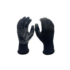 FTM Arbeitshandschuh Grösse 10/XL, schwarz, 12er Set