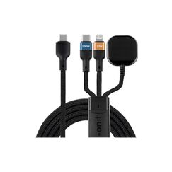 onit USB-WL-Multi-Kabel C-WCL 1.2M 100W USB 2.0 / C zu W+C+L / schwarz