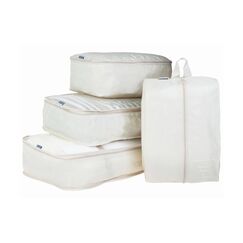 KOOR, Kleiderbeutel Set Reesa, 4-teilig, Be 40x30x12,33x28x12,28x20x12cm,42x28x14cm,kha