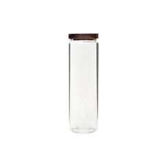 COCON Vorratsdose rund 1500ml Glas, 9x30.2cm, Deckel Akazie