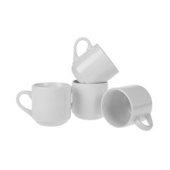 COCON Tassen Set 4 Stk. Porzellan, weiss