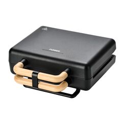 Furber. FURBER Grill, Waffel- und Sandwichmaker mit austauschbaren Platten, Schwarz