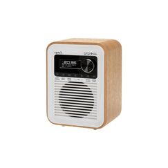 onit DAB/DAB+ Radio Marcando weiss, Akku, 40 Stationen, BT5.0, Wecker
