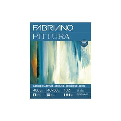 Fabriano Acrylpapier Pittura 400g/m2, 10 Bl, Kalt gepresst, 40 x 50 cm