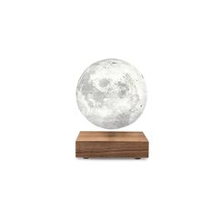 GINGKO Stimmungslicht Walnut, 3D Mond (D 14cm)