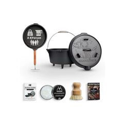 Gusskoenig Dutch Oven Set 4,5L mit 2in1 Deckelheber