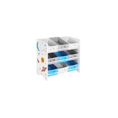 Songmics Regal für Bücher 62.5x29.5x60 cm (BxTxH), Holz, Vlies, Stahl