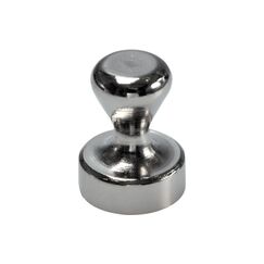 Berec Griffmagnet, Metall, 2-er Set vernickelt - Ø 12 mm, Neodym