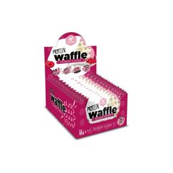 Go Fitness GoFitness Nutrition Protein Waffle Box Raspberry White Chocolate, 12x50g