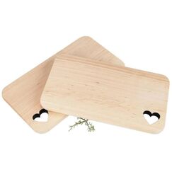 CN Schneidebrett Herz Erle, 22x12x1.2 cm