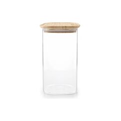 Ibili, Vorratsglas 1.5 l, Transparent Borosilikatglas, Bambus (China)