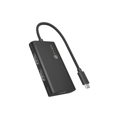 RaidSonic ICY BOX IB-AD1030-C Type-C zu 3x HDMI  Unterstützt bis zu 3 Videoausgänge
