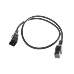 ACT IECLock Netzkabel 1.0m schwarz IECLock C19 - C20, 3x1.5mm2, H05VV-F