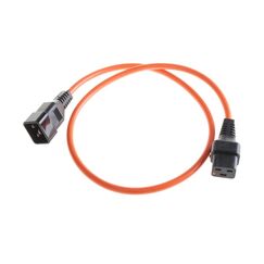 ACT IECLock Netzkabel 1.0m orange IECLock C19 - C20, 3x1.5mm2, H05VV-F
