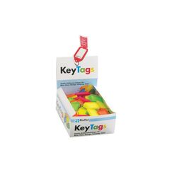 Rieffel Schlüsselanhänger KeyTag 100 Schilder, neon assortiert