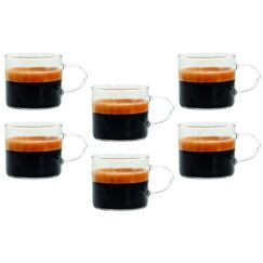 Tognana Porcellane Tognana Espressotassen-Set LYRA 6 Stück, 100 ml, Transparent