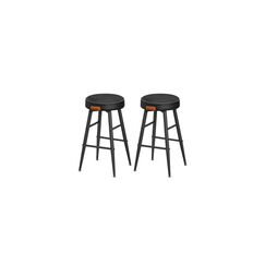 Vasagle Barhocker, 2er Set, Sitzhöhe 63cm 49.5x63 cm (DxH), Stahl, Kunstleder
