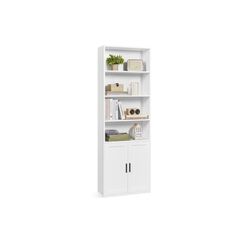Vasagle Regal Weiss 60x24x175 cm, MDF, Spanplatte