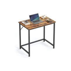 Vasagle Bürotisch braun-schwarz mit Platte 80x50cm