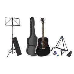 MAX SoloJam Kit Westerngitarrenset, schwarz