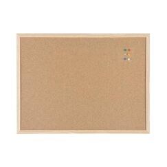 Bi-Office Korktafel Basic 60x45cm Holzrahmen