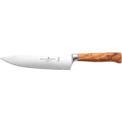 Kochmesser 21 cm geschmiedet Olivenholz Schwertkrone - Made in Solingen