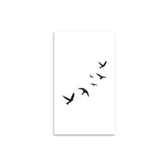 minink Tattoo Fliegende Vögel Grösse: L (4.9 cm x 5.0 cm)