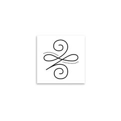 minink Tattoo Stärke Symbol Grösse: S (3.6 cm x 4.1 cm)