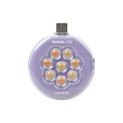 Nanlite Cookie Light Lavendel Bicolor Dimmbar