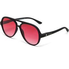 OKKIA Sonnenbrille ALESSIO BLACK - Red Lens